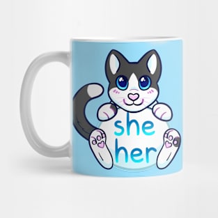 Kitty Pronouns - She/Her Mug